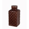 Privilege Privilege 84109 7 x 7 x 15.5 in. Ceramic Jar with Lid; Large 84109